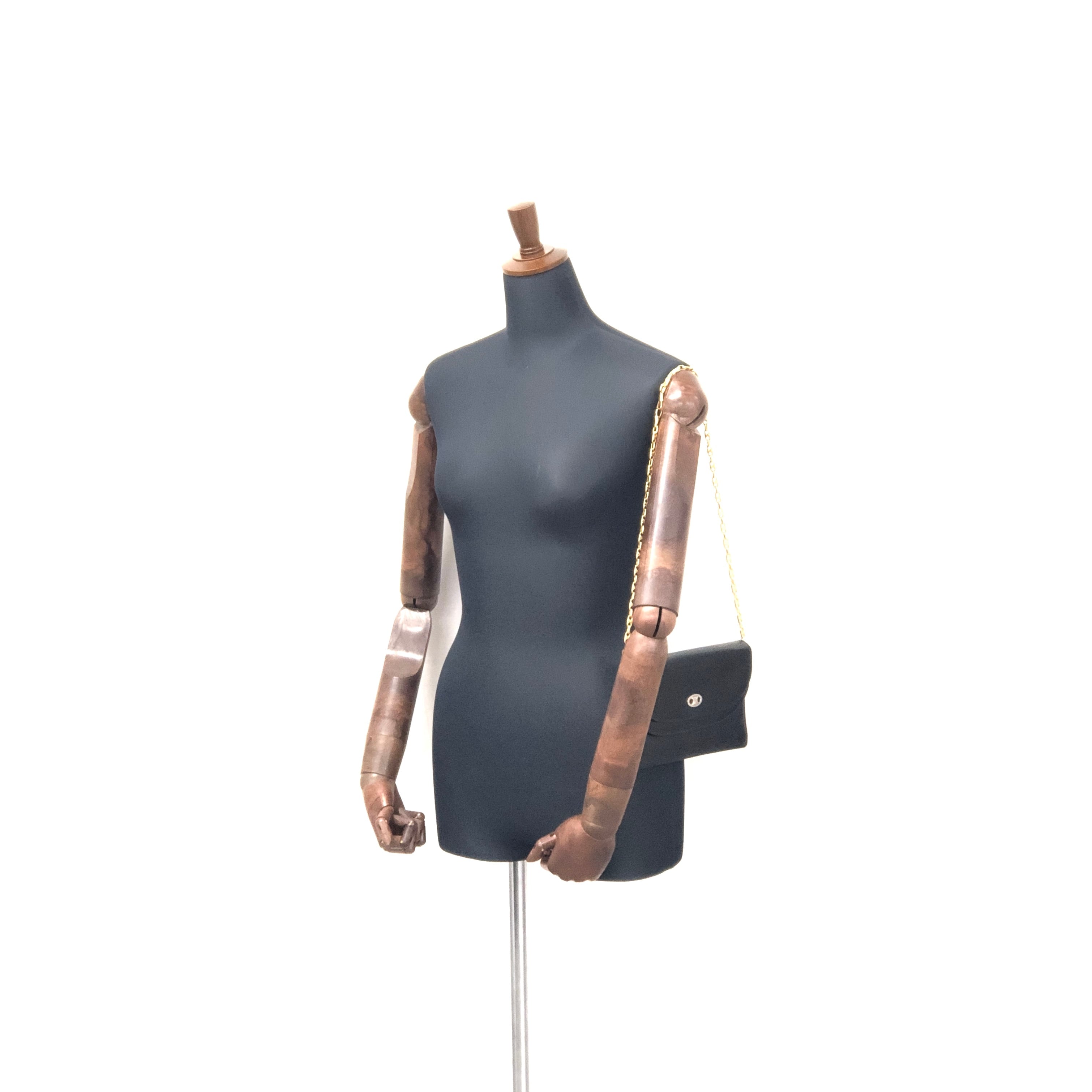CELINE セリーヌ トリオンフ レザー チェーン ミニバッグ ショルダー