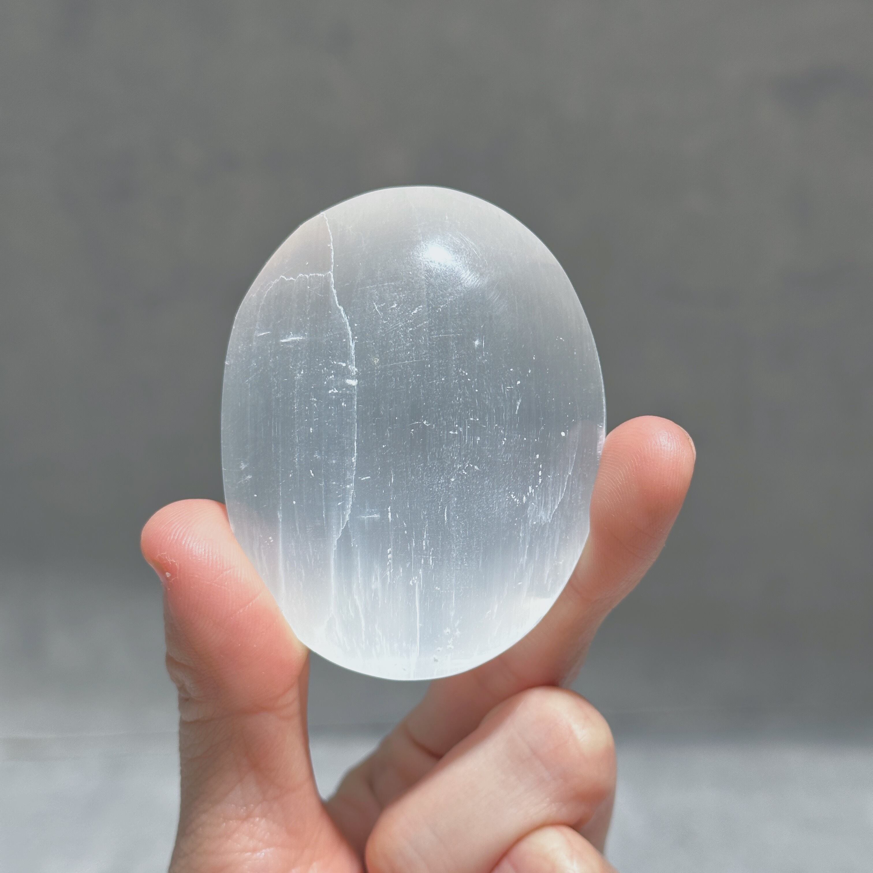 セレナイト パームストーン03♢Selenite♢天然石・鉱物