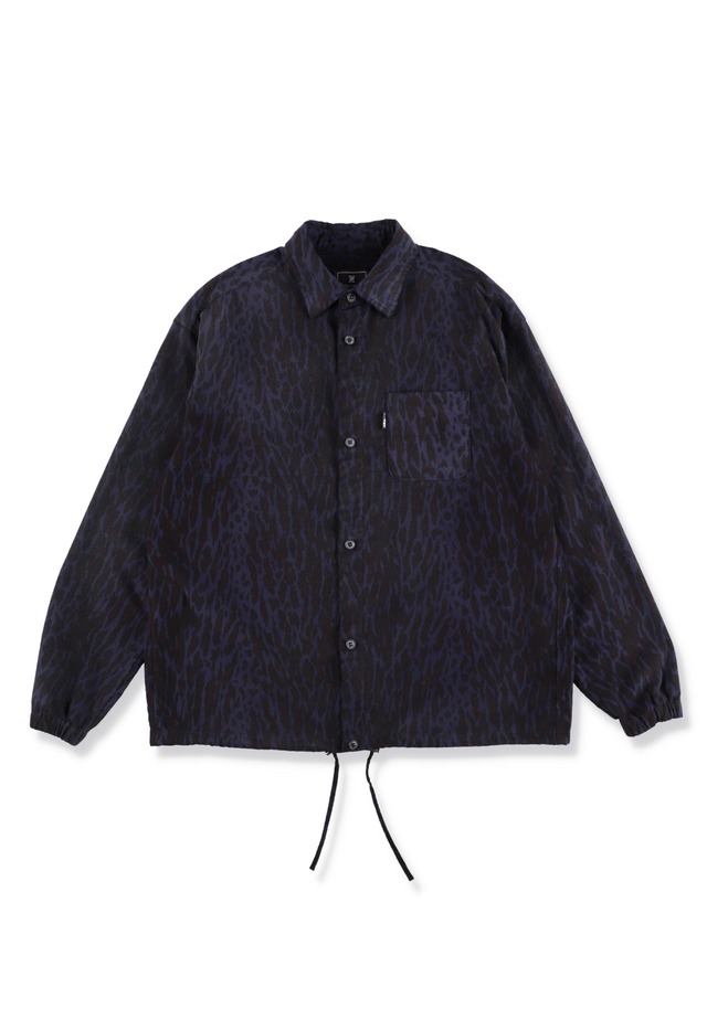 LEOPARD SHIRTS JACKET NAVY