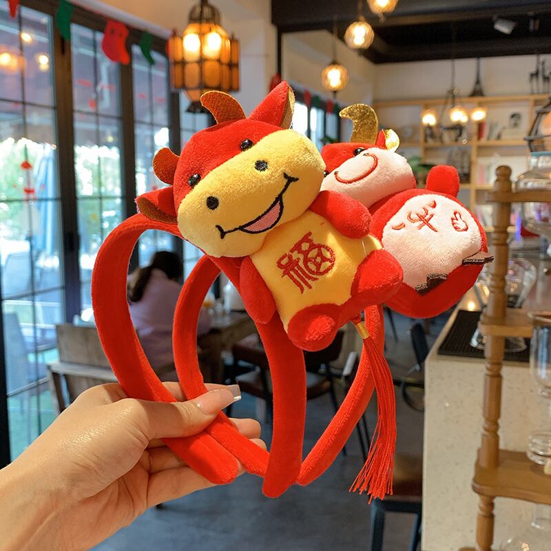 アクセサリー レッドヘアバンド スタンダード レトロ 大人ガーリー スウィート キュート カジュアル ヘアアクセサリー ブラック・アイド・ピーズ74525483342