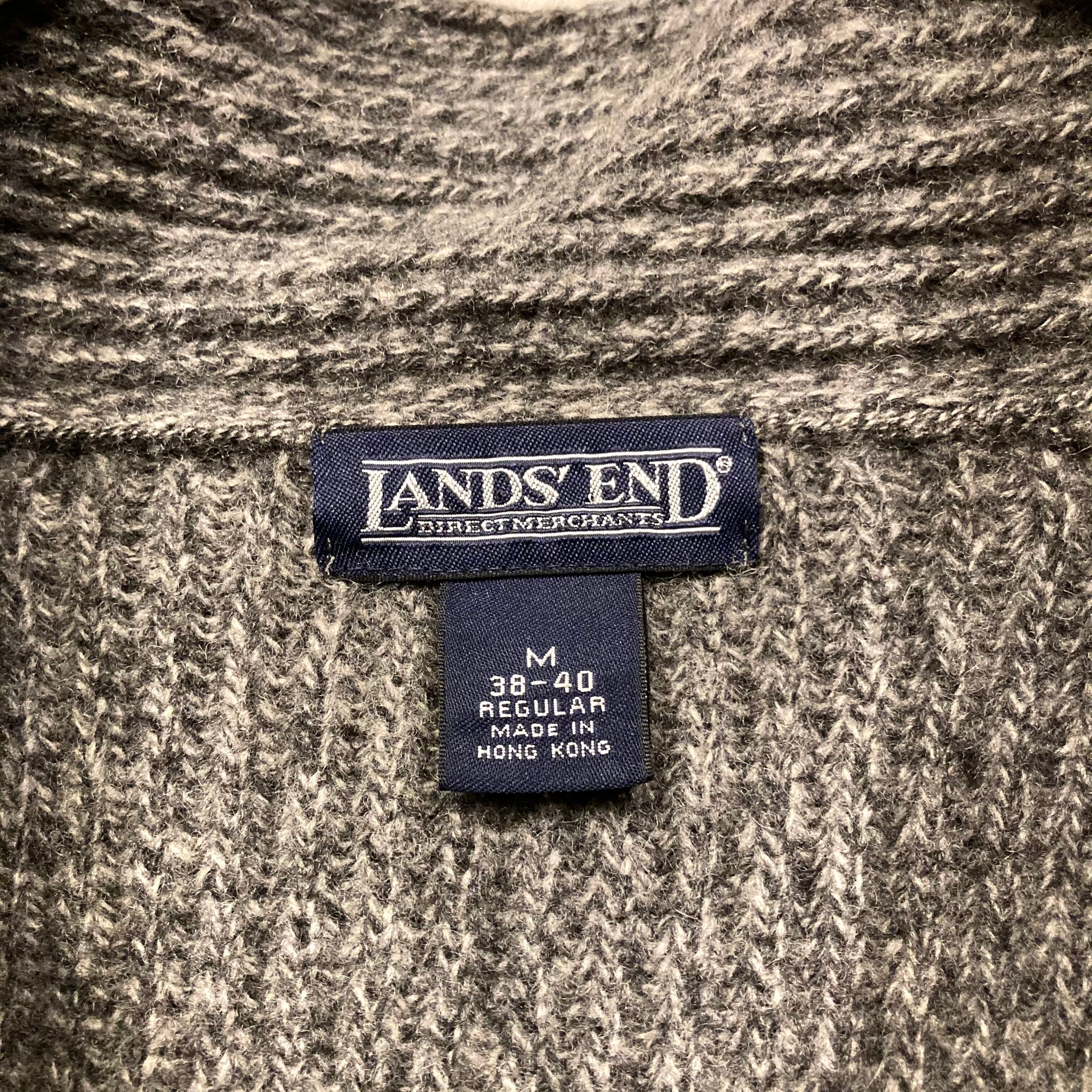 Old - LANDS'END - 肉厚ローゲージ ショールカラー ラグラン