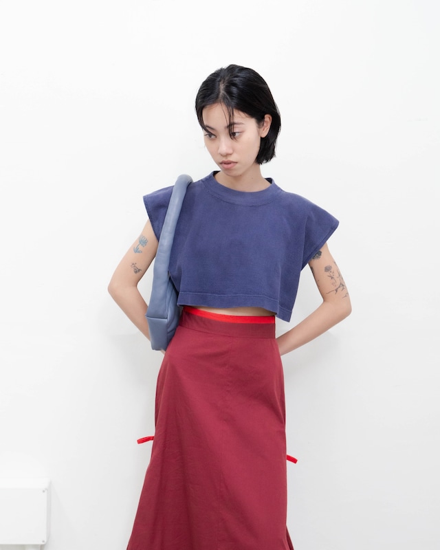1950-60s Champion - cropped sleeveless sweatshirt