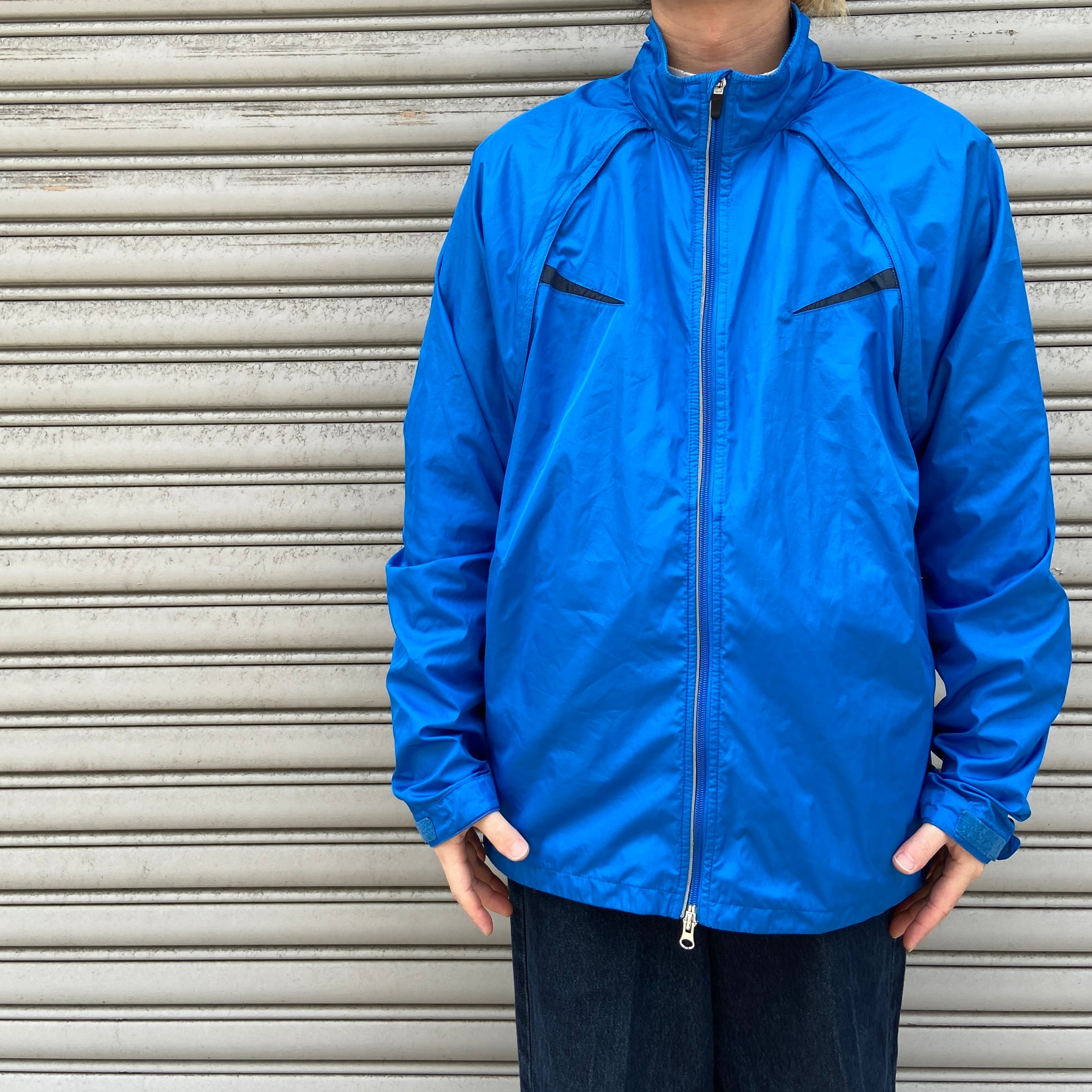 NIKE new york GIANTS リバーシブル2way ジャケット古着 NIKE ナイキ 2WAYジャケット サイクルジャケット ブルー XL | 古着屋 Uan