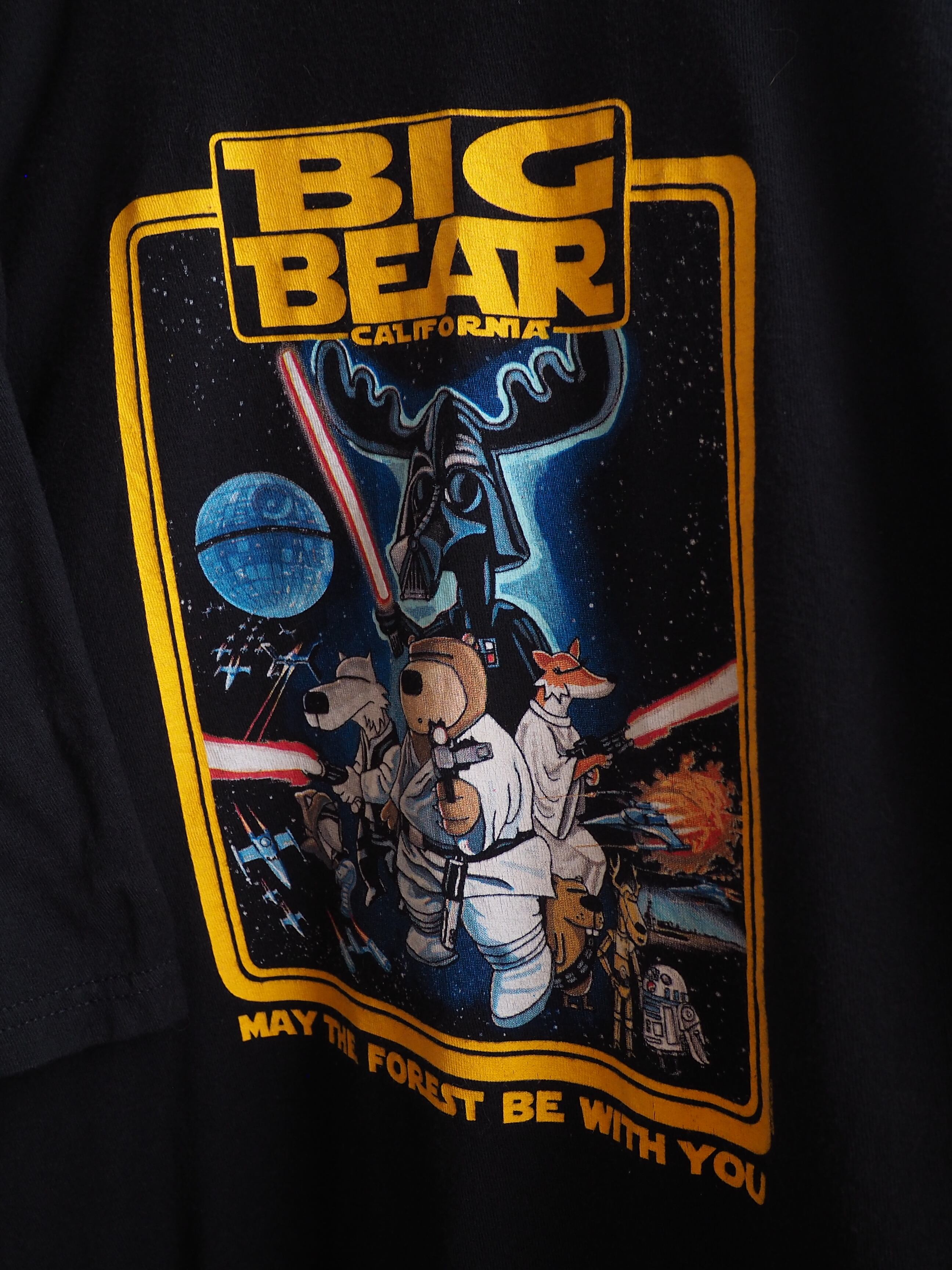 ” Animal wars ” Movie parody printed Black loose silhouette Tee