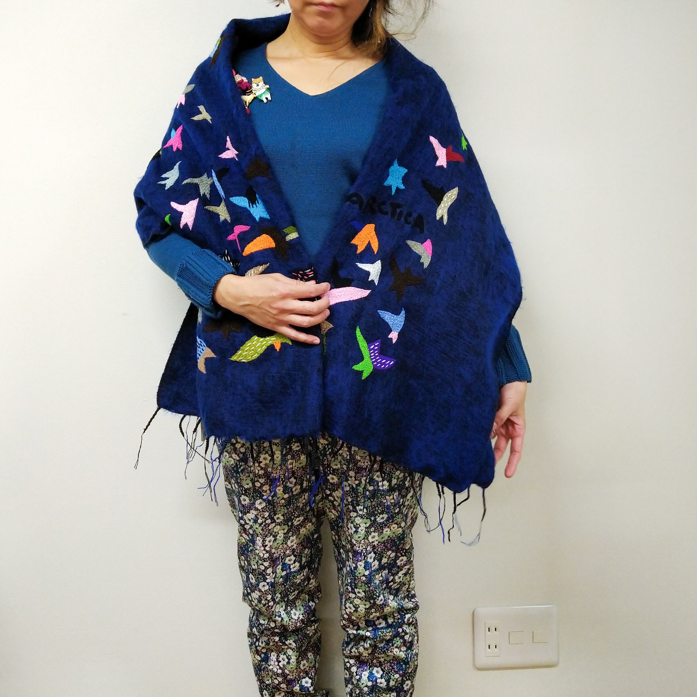 marbleSUD】《レディース》EMB BIRD Shawl | AsLieta