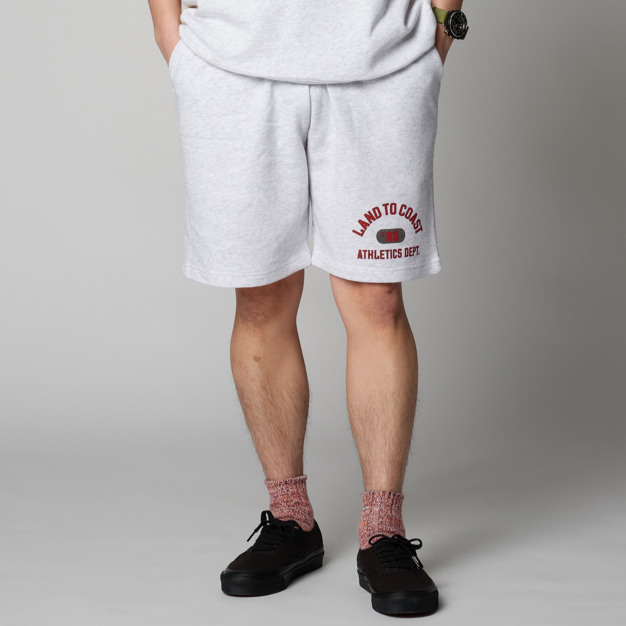 【DARGO】"L2C ATHLETICS DEPT" 8onz Half Sleeve Sweat SET UP（2color）