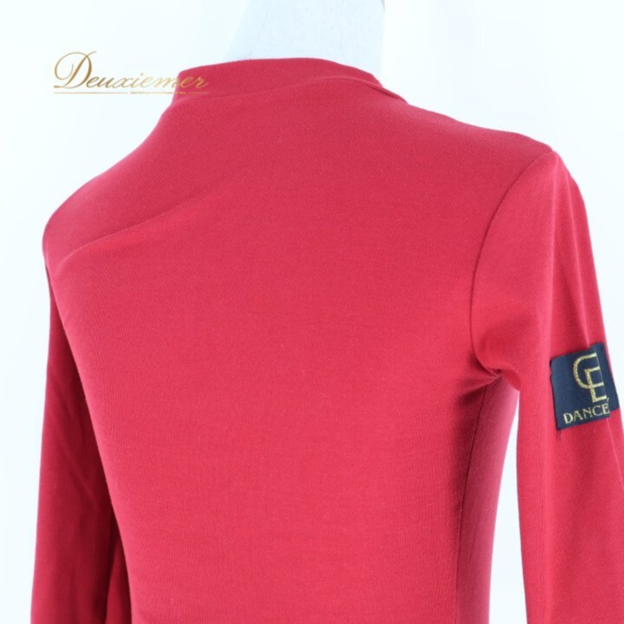 社交ダンス 衣装 トップス ブラウス レッド系 DANCEBABY 赤 無地 特徴的 パーティ 発表会 レッスン 練習着 伸縮 ストレッチ 衣装用トップス 社交ダンスレッスン着 レッスンウェア 練習用トップス ストレッチ素材  フォーマルダンス パーティ衣装 発表会衣装 ダンスウエア 女性用 上品 おしゃれ シンプル 無地トップス