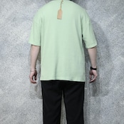 light green waffle tee