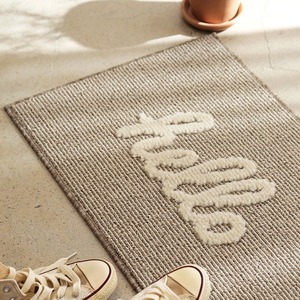 hello sisal foot mat 2colors / 玄関マット フットマット ラグ カーペット 韓国 北欧 インテリア 雑貨