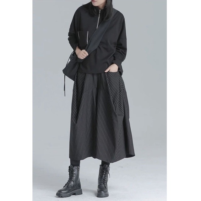 Half turtleneck bottling shirt C0524