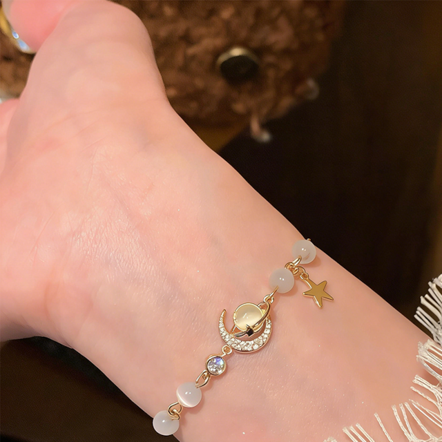 tomr星つきジルコンブレスレット