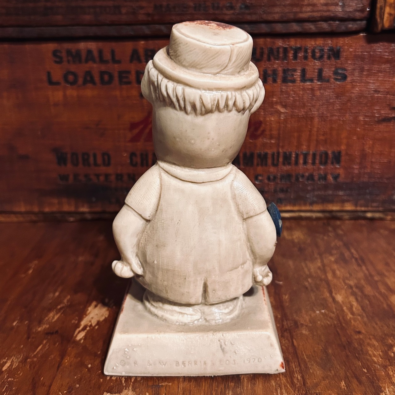 1970 ラス・ベリー ヴィンテージ メッセージドール R&W BERRIES “WORK HARD, BE FAITHFUL… YOU’LL GET YOUR JUST REWARD” Sillisculpt  D-670