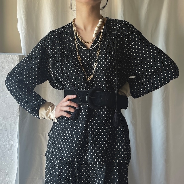 "leur logette" Dot Kaftan Blouse