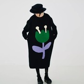 ●Imakokoni　ブラックオリジナルフラワーワンピース　No.42-213504