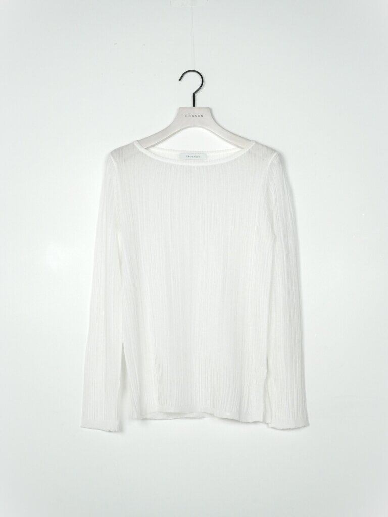 【12/中旬〜下旬入荷次第お届けのご予約】 CHIGNON/シニヨン ランダムシアーリブPO 9866-752GS