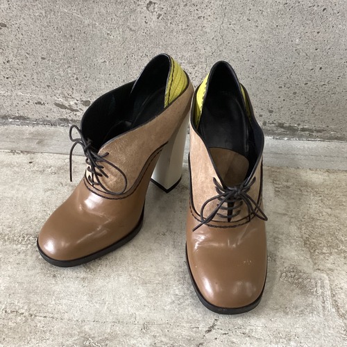 Yellow Point High Heel Shoes