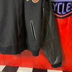 MURPHYS IRISH STOUT ビール　ウール×レザー　スタジャン　刺繍ロゴ　本革　ブラック　XL マーフィーズ　アイリッシュスタウト