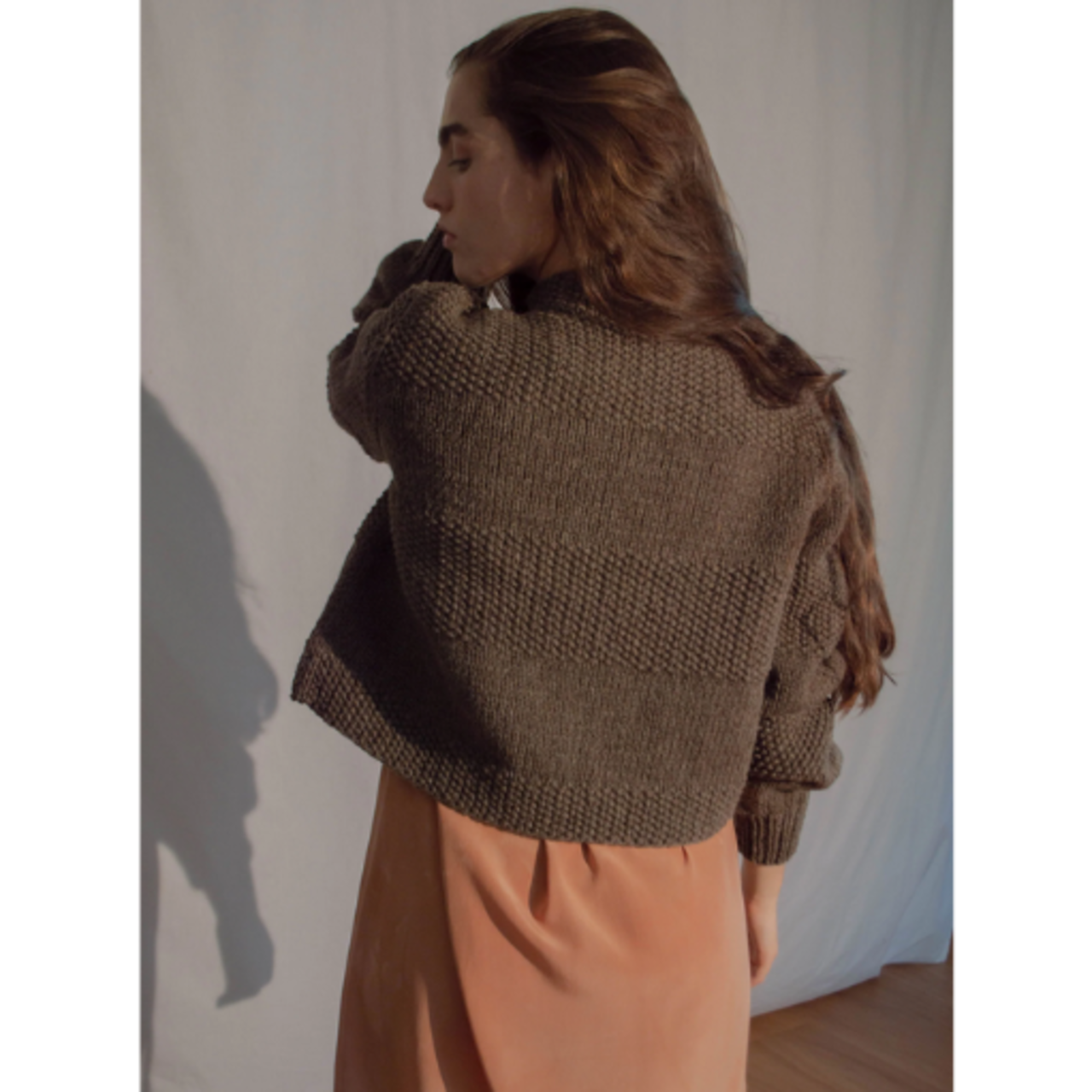 OUND(オウンド)  CAOBA -HAND KNITTED WOOL CARDIGAN ウルグアイウール 手編みカーディガン