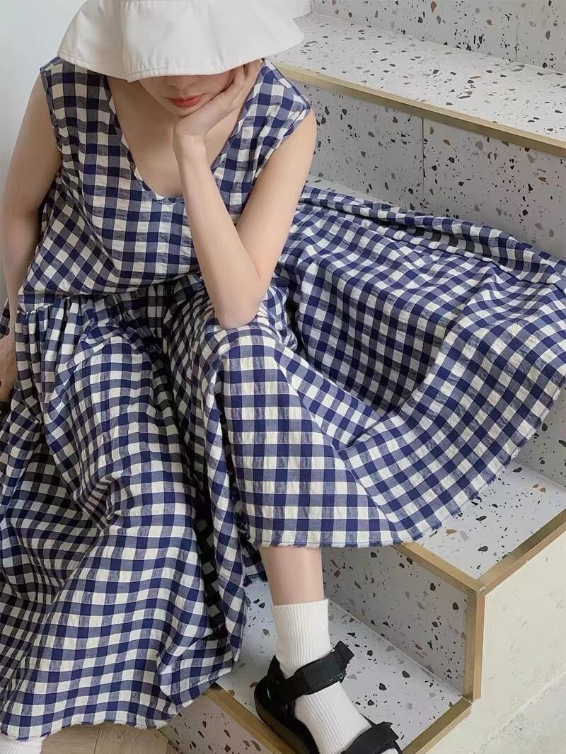 ギンガムワンピース　AJ2231-6658