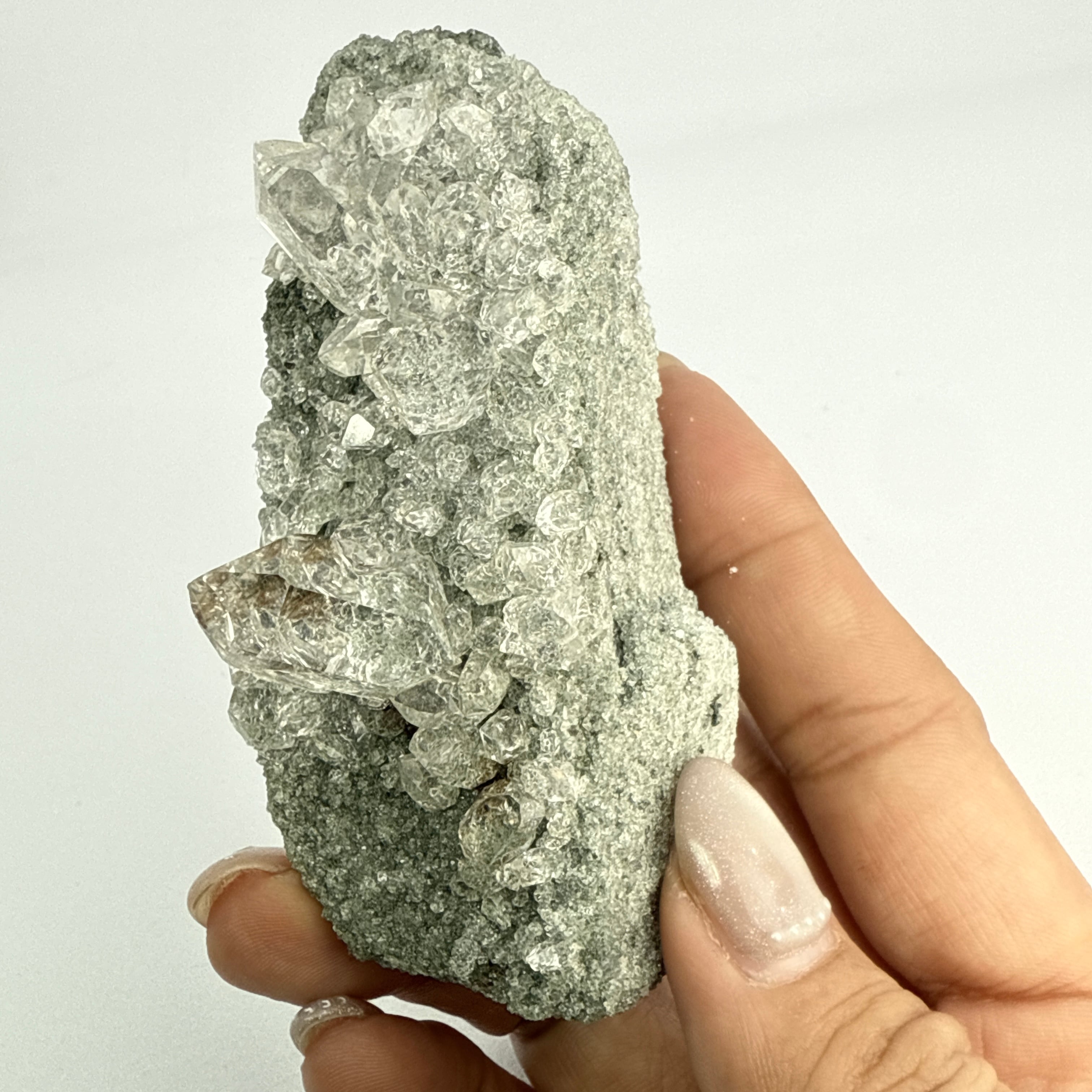 382 インドマニハール産ルチル入り水晶クラスター | Mea Via Stone