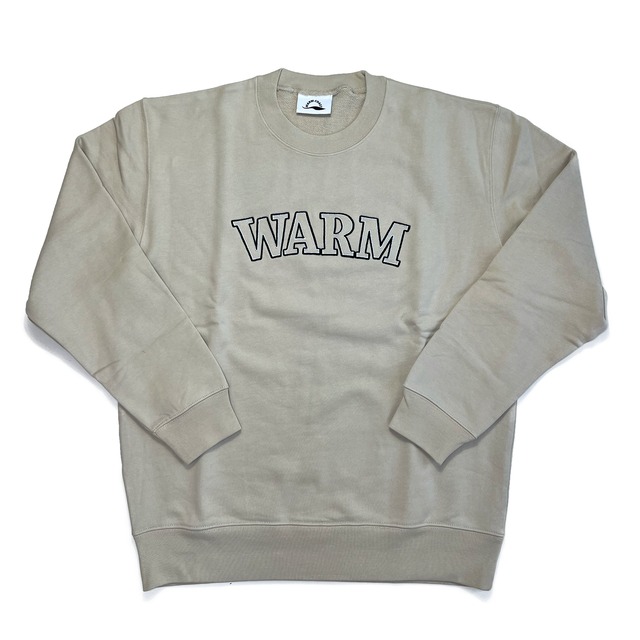 Embroidered logo sweatshirt "Sand beige"【予約販売】［発送予定：入金確認後2〜4週後］