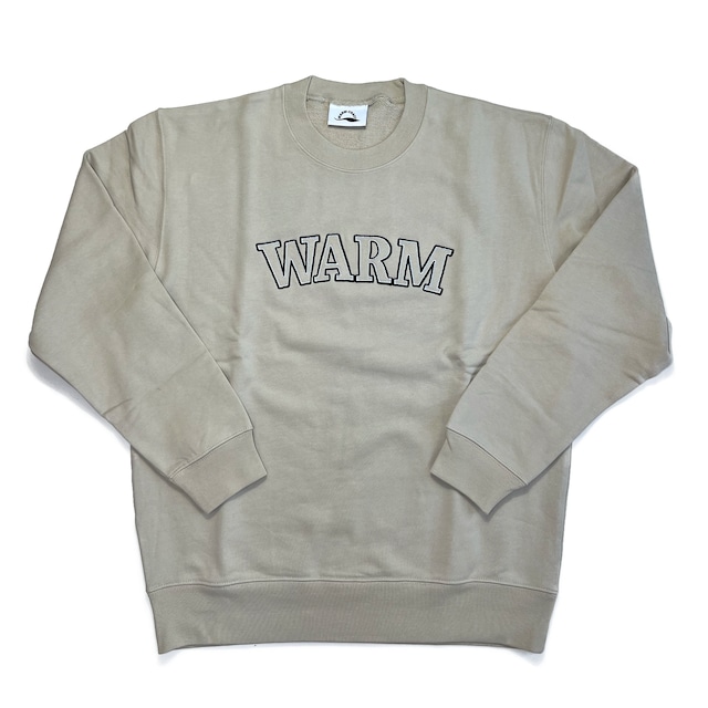 Embroidered logo sweatshirt "Sand beige"【予約販売】［発送予定：入金確認後2〜4週後］