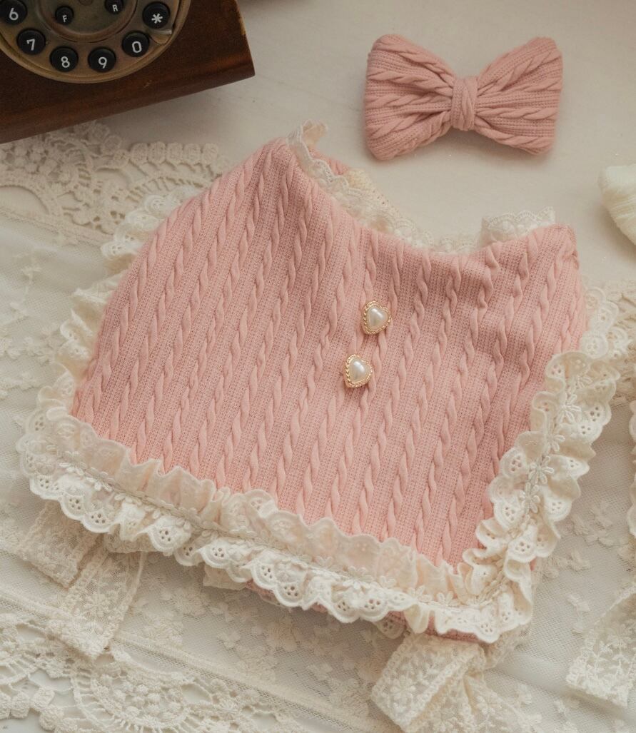 【Dailypetchon】Bongbong Lovely Knit Bustier