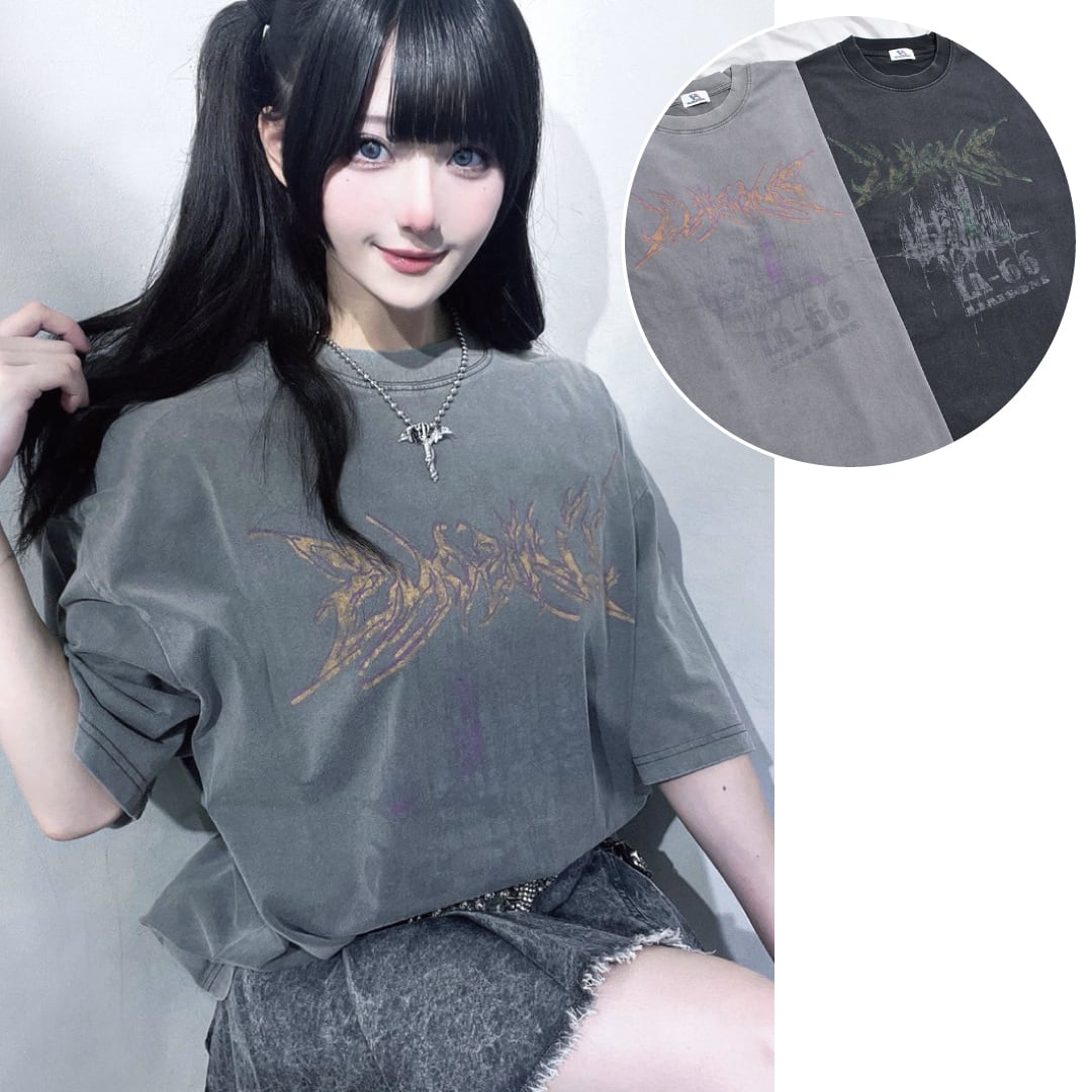 カラーメタルロゴ WASH Tシャツ | VOLCAN&APHRODITE 公式通販
