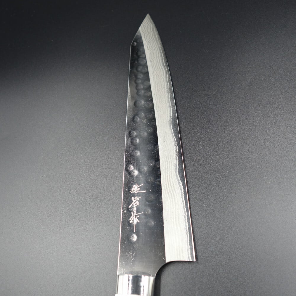 佐治作 包丁 牛刀 佐治打刃物 240mm 粉末ハイス鋼SRS13 白コーリアン柄