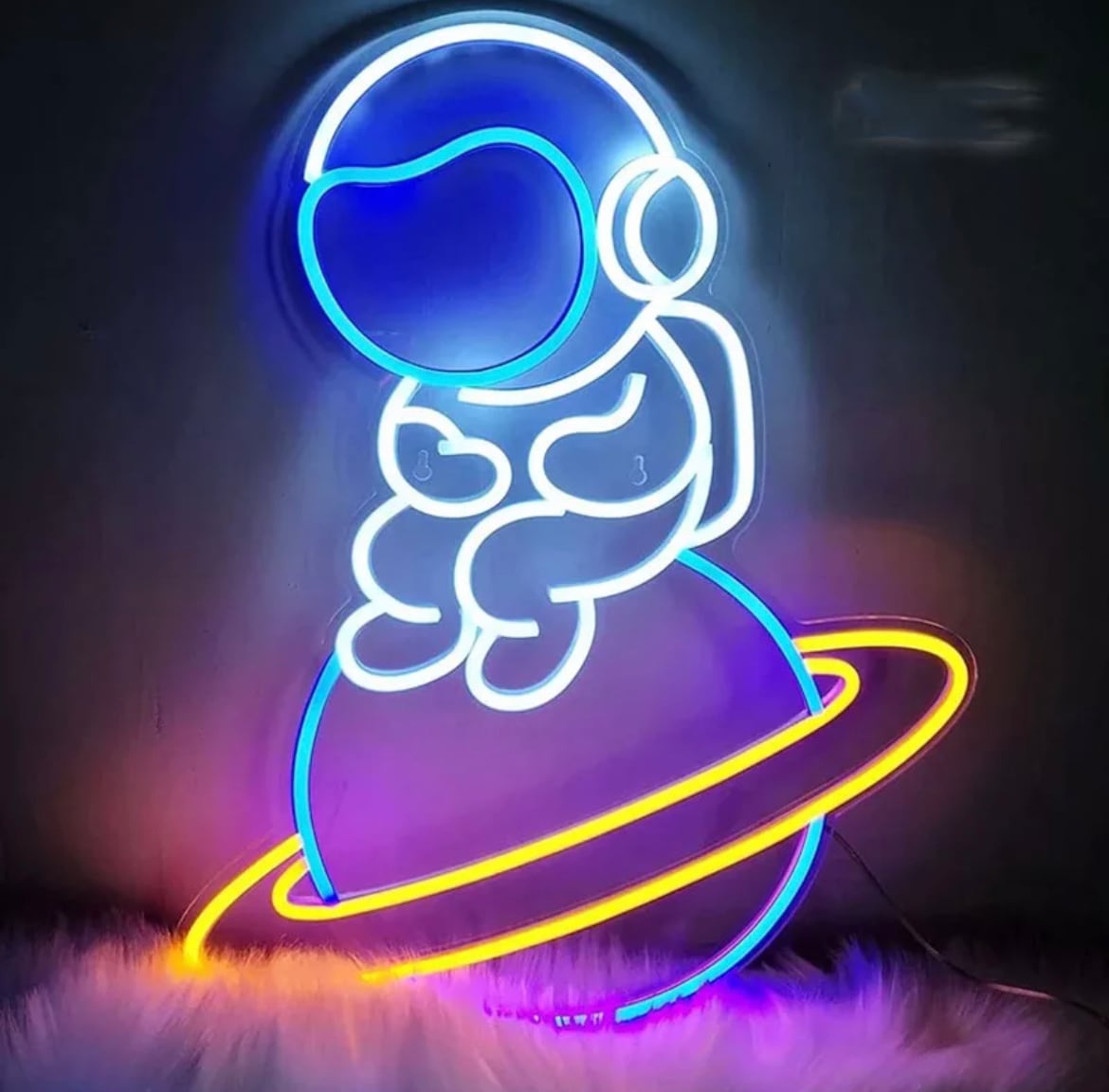 LEDネオンサイン 宇宙飛行士 オーダーメイド 間接照明 ネオン管