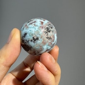 チョコレートラリマー*スフィア*250805-01*天然石*置き物*インテリアストーン