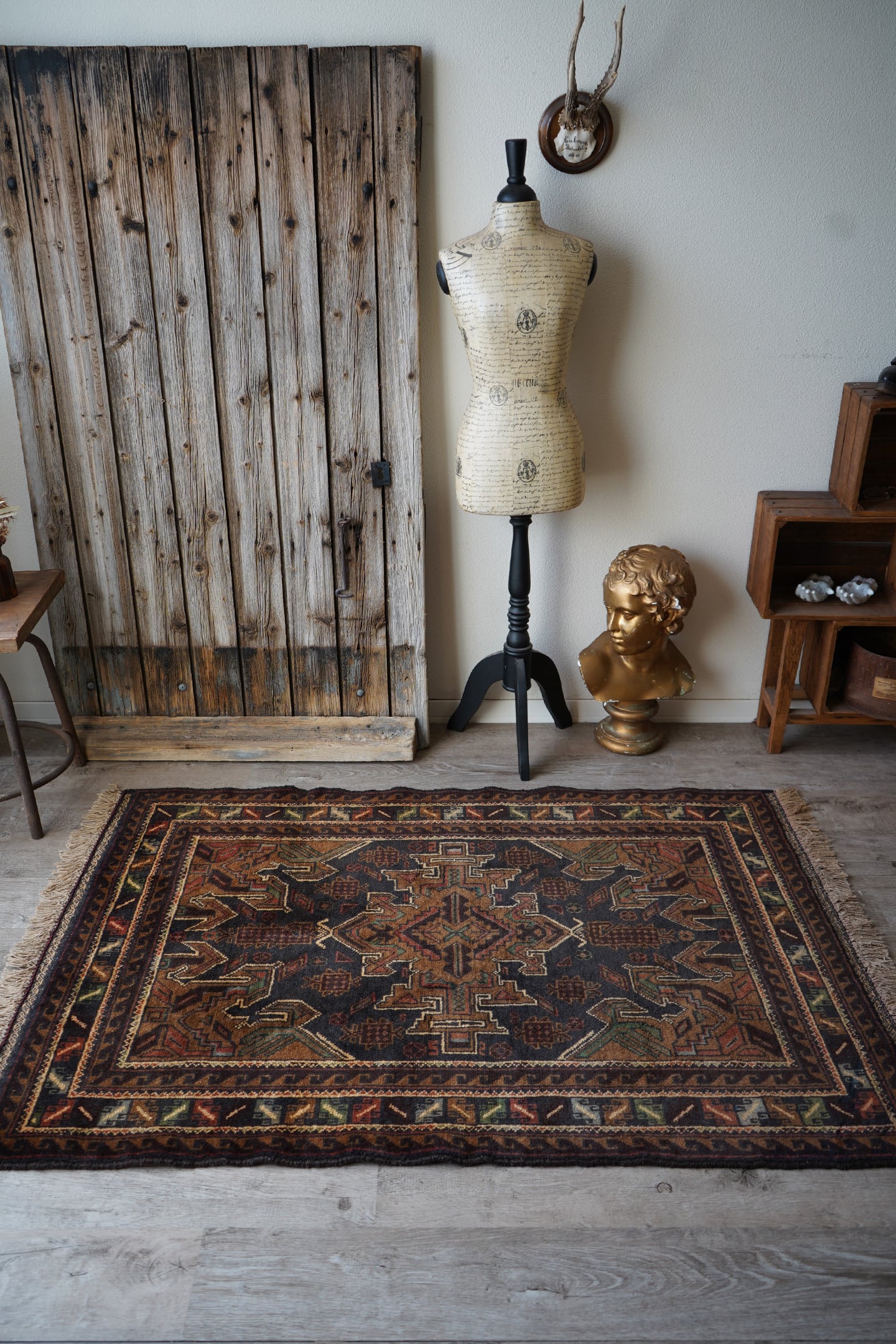 330】Vintage Afghan Adraskand Baluch rug 1960's | ヴィンテージラグ