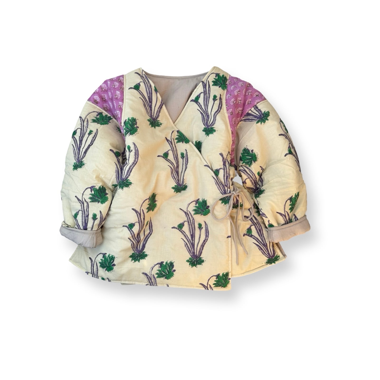 saruche 中綿入りカシュクールジャケット