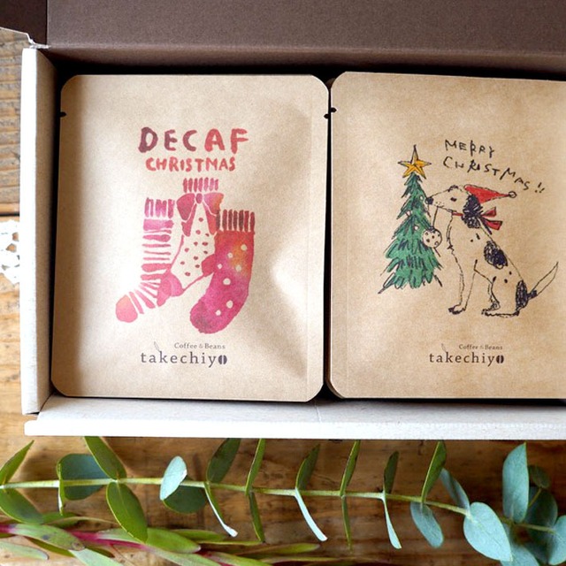クリスマスギフトボックスC【ドリップパック12個入(ディカフェ】【カフェインレス】