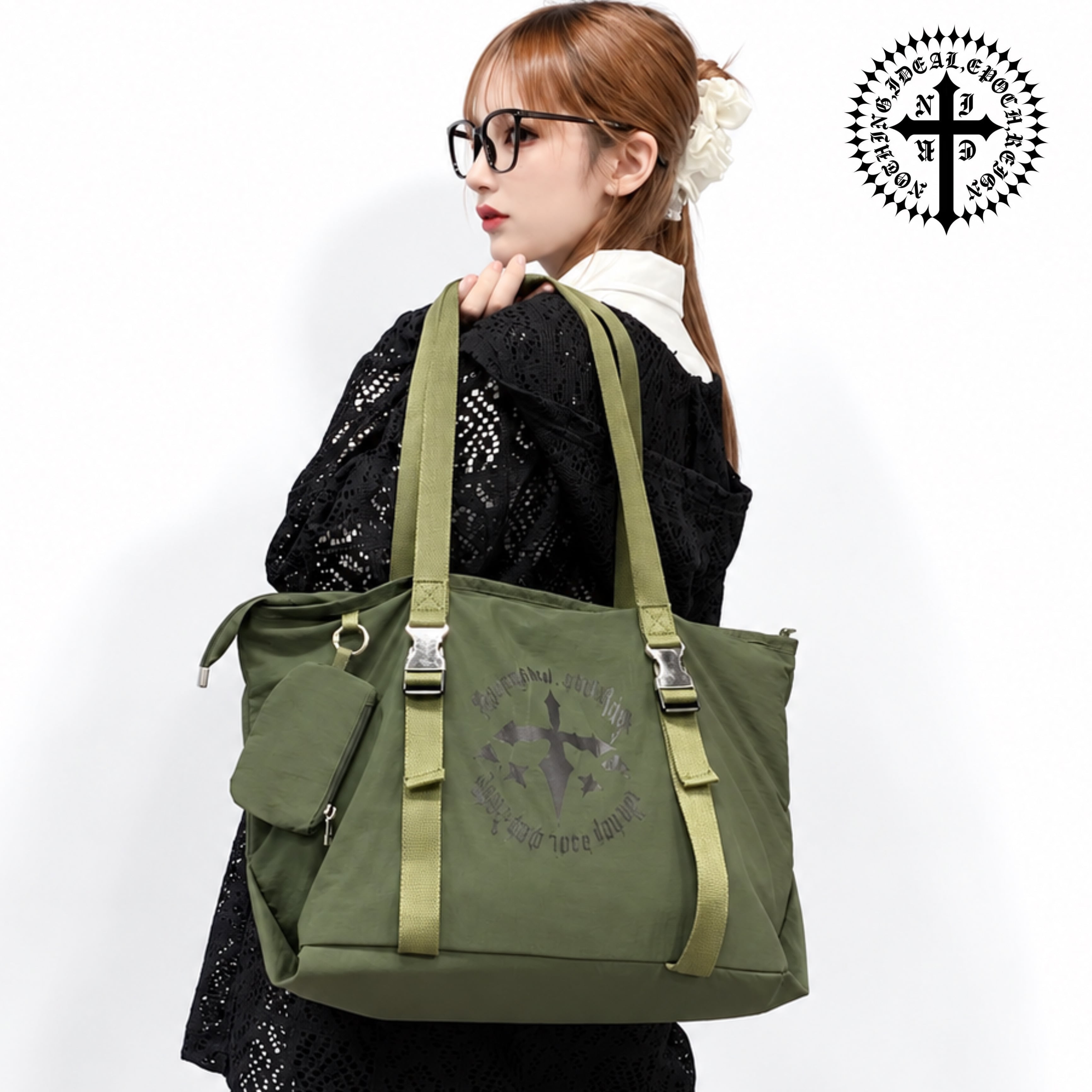 大容量MILITARY UTILITY BAG【KHAKI】”小物ポーチ付き” | NIER CLOTHING