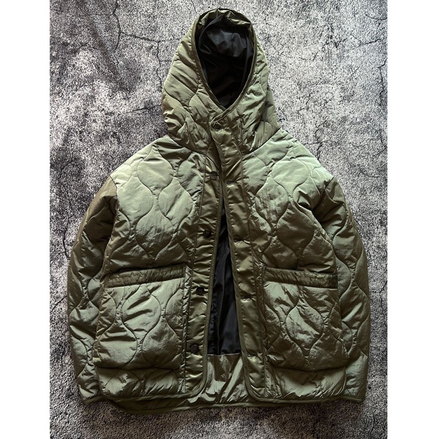 Quilted hooded jacket(GV050)