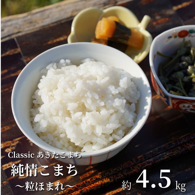 【銀座の高級鉄板焼店に採用！】 三太郎おじさんの『純情こまち ～粒ほまれ～(新米)』(令和7年産特別栽培米あきたこまち)[4.5kg]秋田県大仙市産