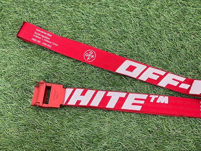 OFF-WHITE INDUSTRIAL BELT RED 30195