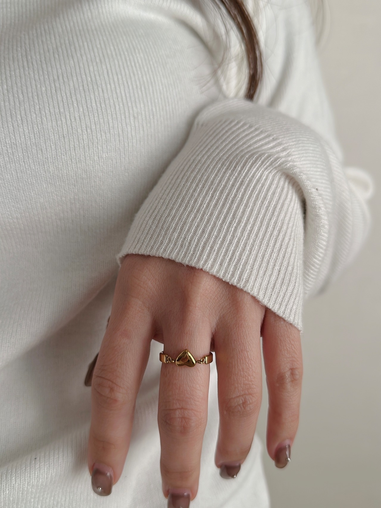 SS ハートバングルリング