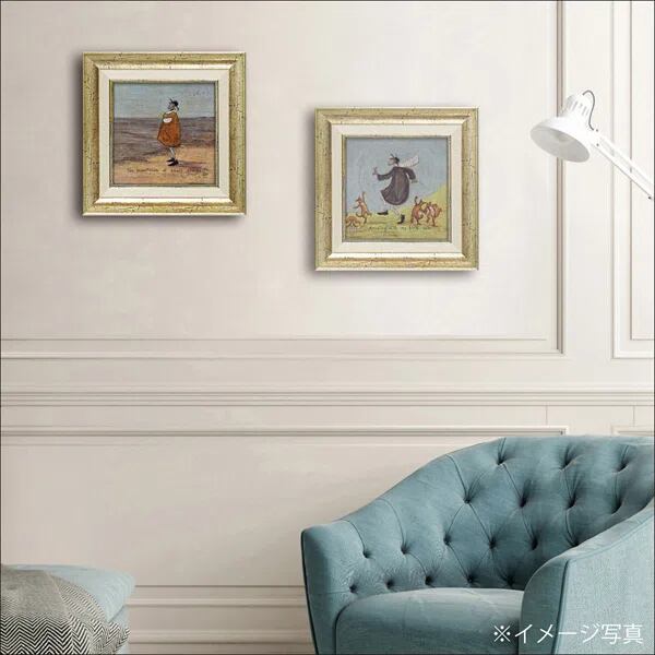 サムトフト「鳥と踊ろう」Sサイズ ゲル加工アート アートフレーム 絵画 インテリア