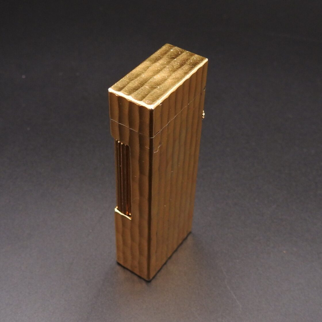 着火未確認】ダンヒル dunhill ゴールド ローラータイプ ガスライター 