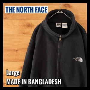 【THE NORTH FACE】フルジップ フリースジャケット 刺繍ロゴ Lサイズ US古着