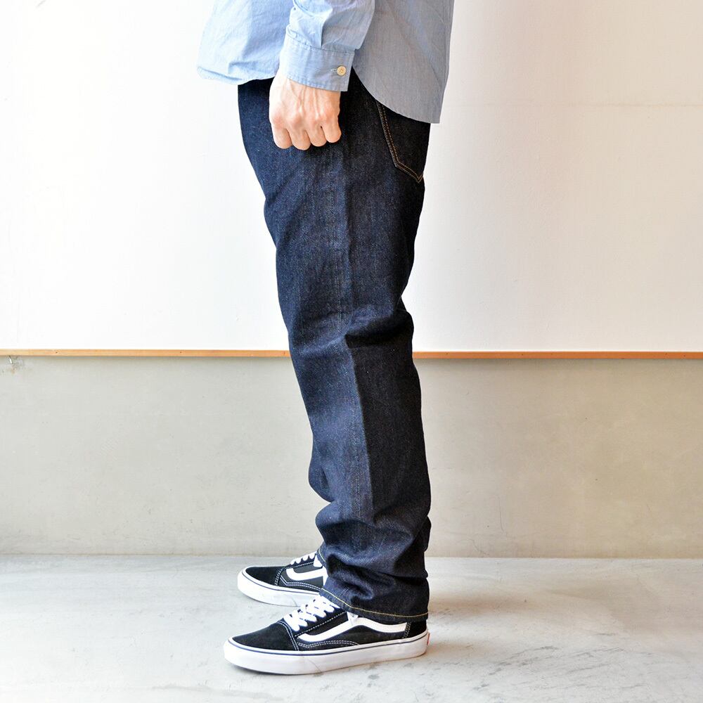 エフオービーファクトリー FOB FACTORY セルヴィッチ5Pデニム(F1133)インディゴ