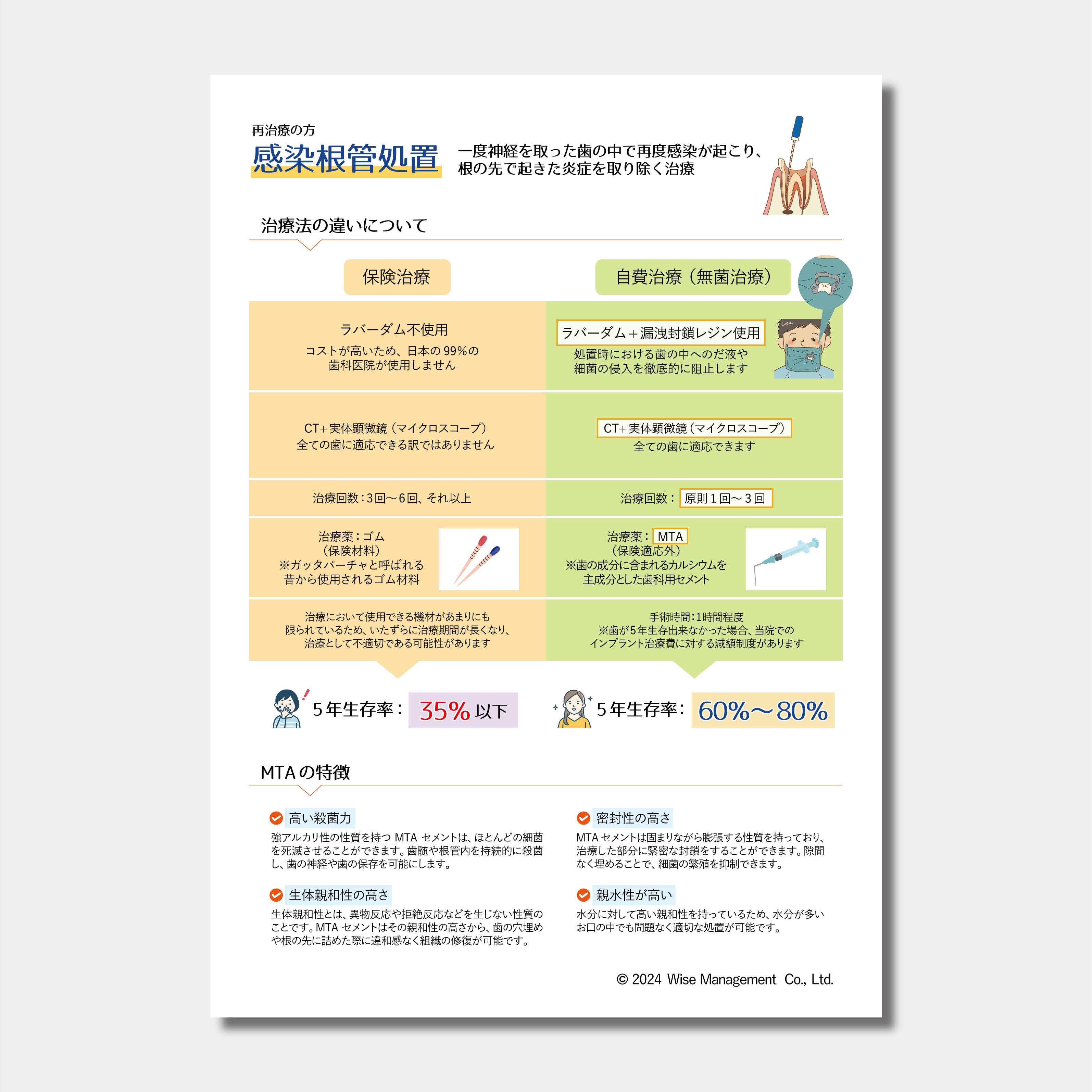 【データ販売】感染根管処置の説明書