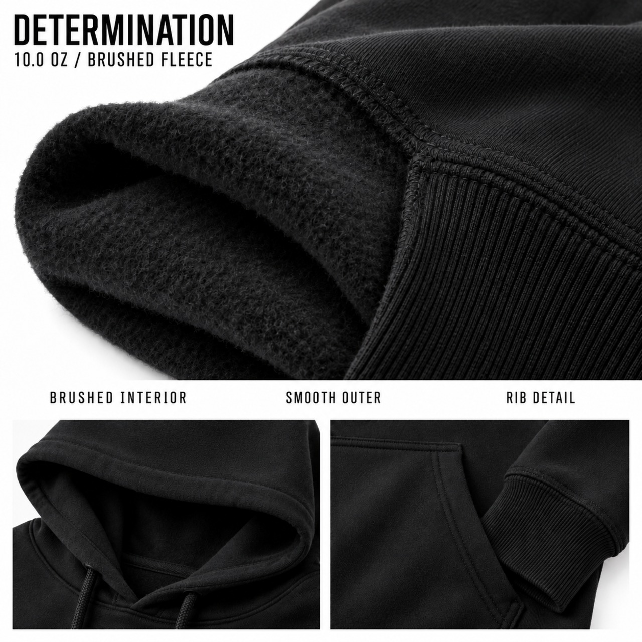 DeterminationHoodie【 White 】