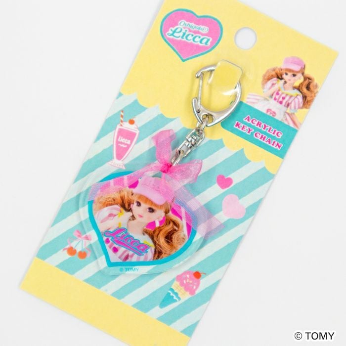 リカちゃん Oshigoto Licca リボン付きアクリルキーホルダー ダイナー