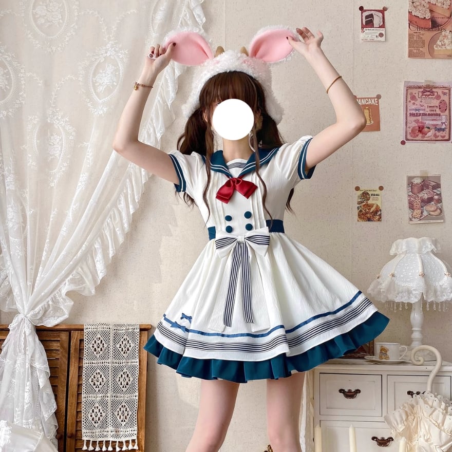春夏のお出かけコーデ❤️ロリータワンピース❤️フリルたっぷり