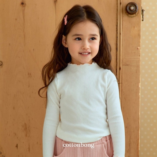 《予約》送料無料【cottonbong】Vanilla Rib T-shirt