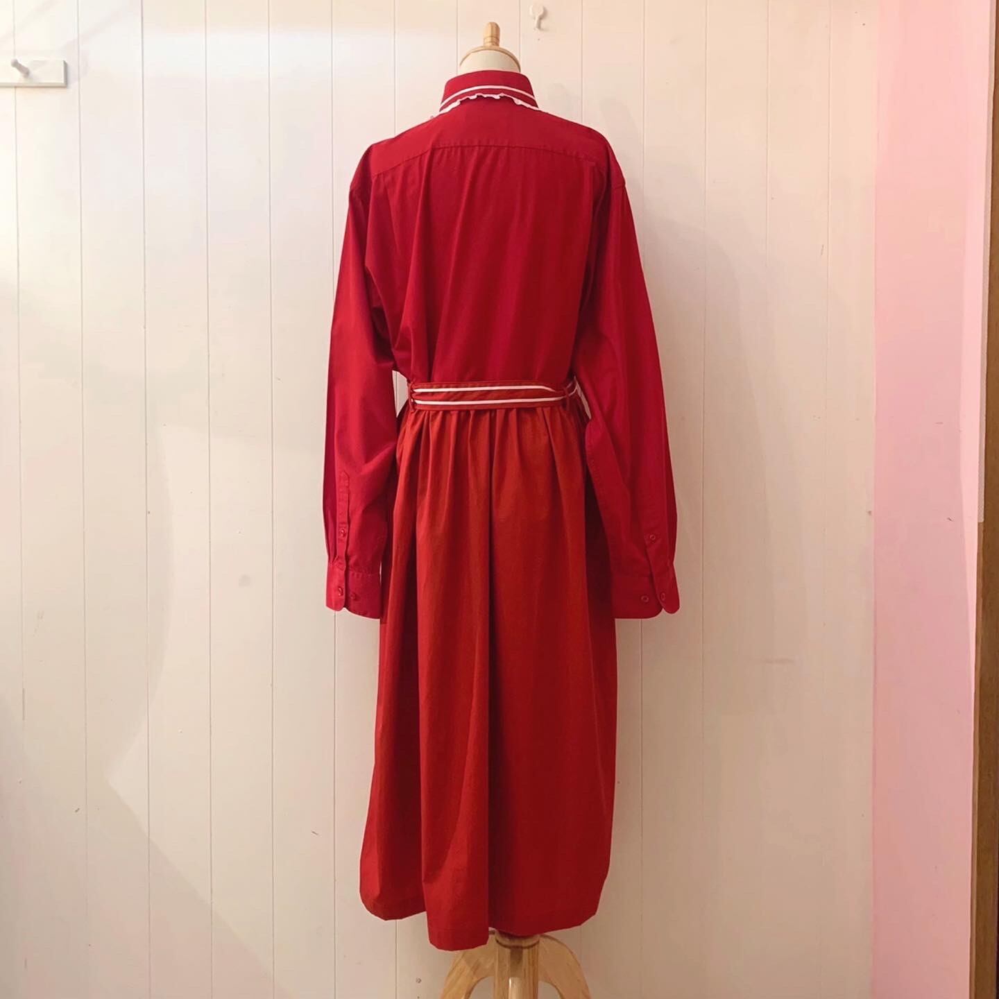 remake : strawberry line shirt one-piece