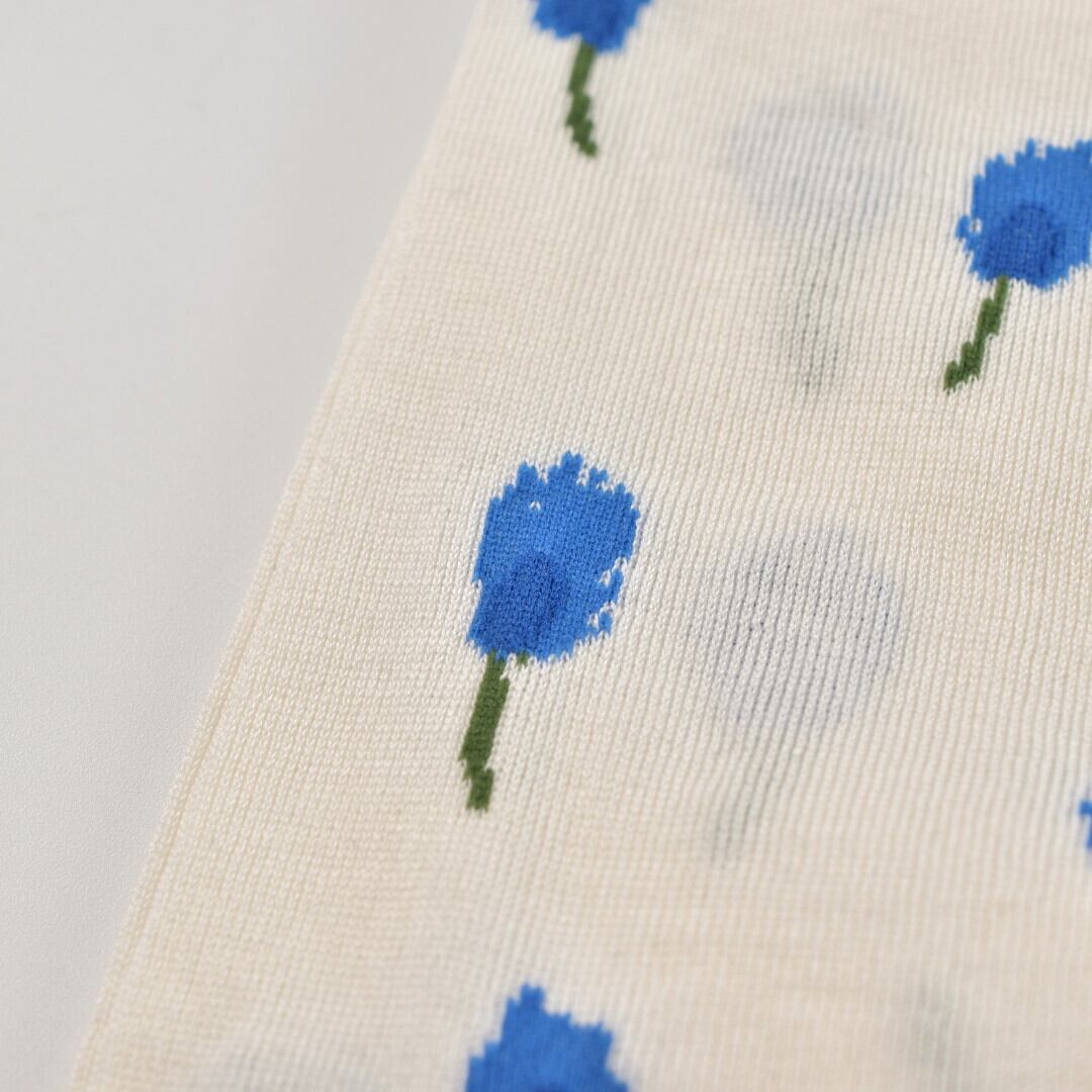 atelier naruse アトリエナルセ コットン ~シロツメクサ~ ハイソックス